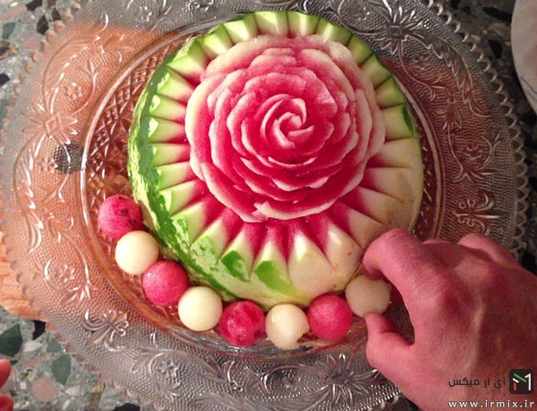 تزیین هندوانه شب یلدا