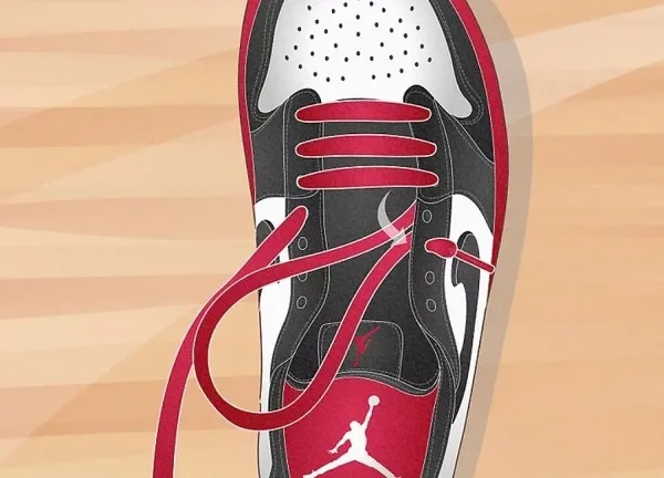 آموزش بستن بند کفش جردن بدون ساق به روش Bar Lacing