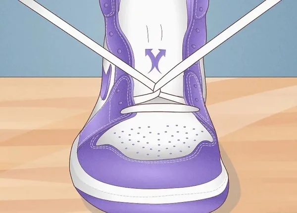بستن بند کفش جردن ساق دار به روش Loop-Back Lacing