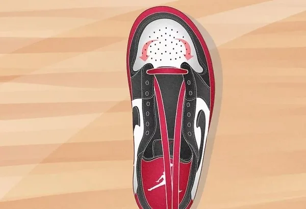 آموزش بستن بند کفش جردن بدون ساق به روش Bar Lacing