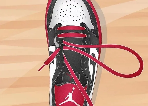 آموزش بستن بند کفش جردن بدون ساق به روش Bar Lacing