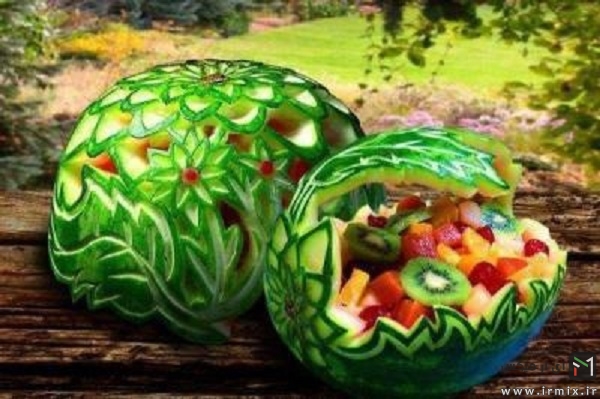 آموزش تزیین میوه شب یلدا