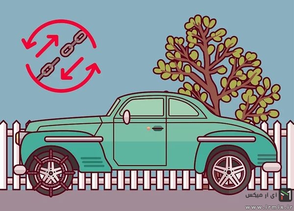 نحوه بستن زنجیر چرخ کامیون