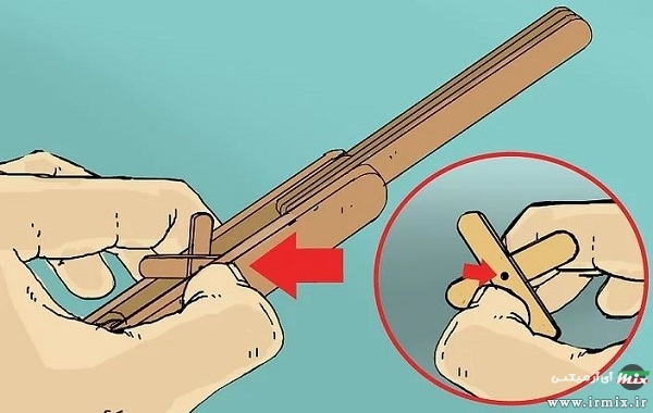 آموزش ساخت تفنگ با چوب بستنی