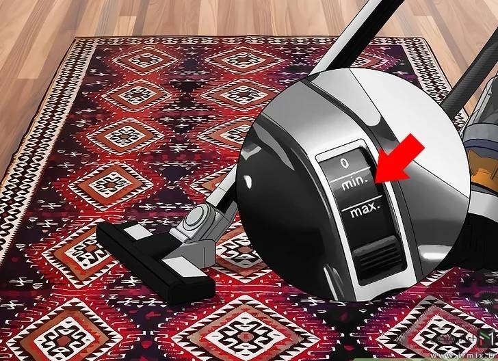 تمیز کردن فرش با استفاده از جارو برقی