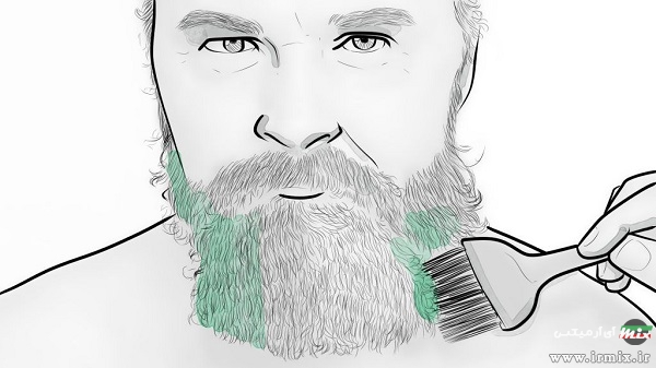 رنگ ریش قهوه ای روشن
