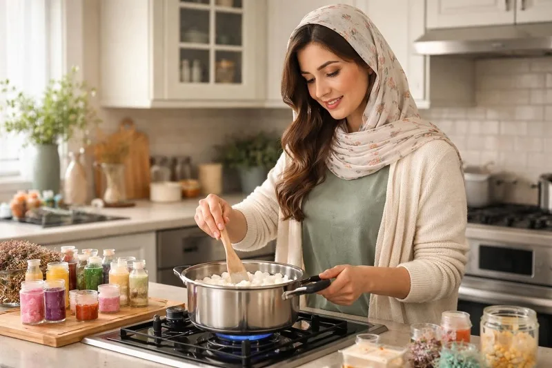 روش ذوب کردن صابون