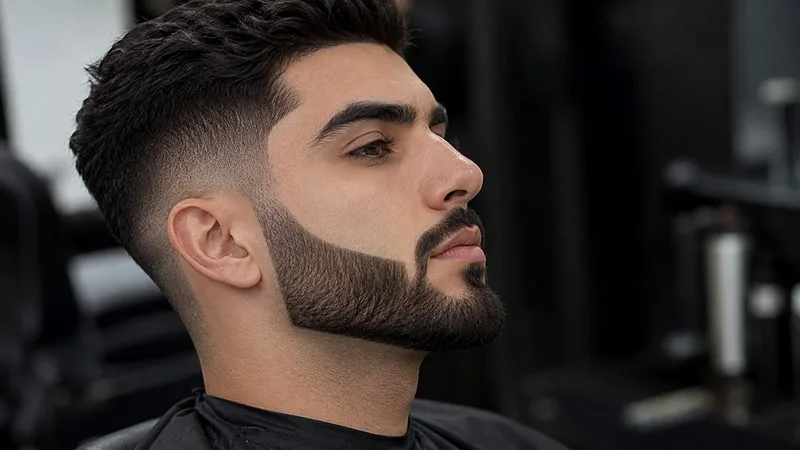 خط ریش بلند و زاویه&zwnj; دار متصل (Long & Angled Connected)