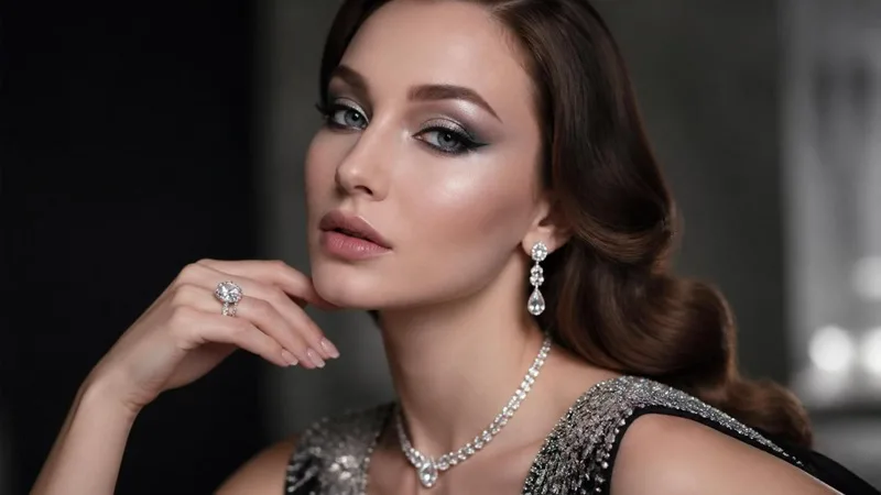 آرایش مناسب با لباس مشکی نقره ای