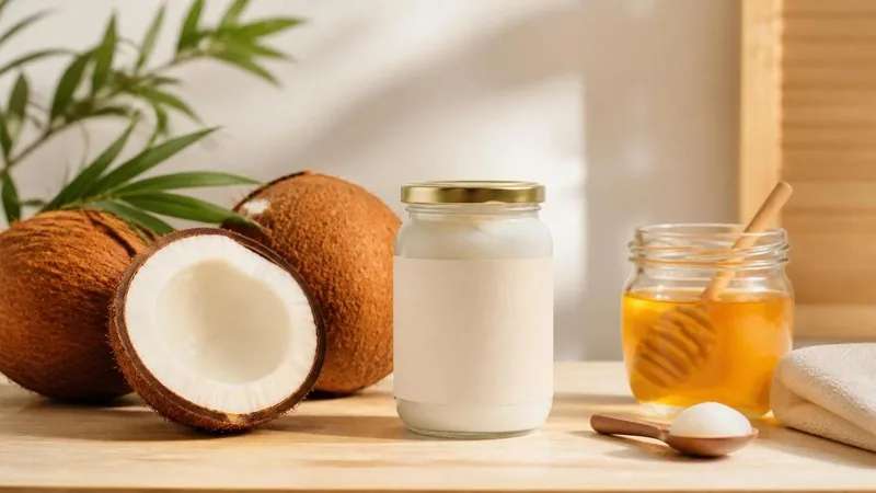ترکیبات خانگی عسل و روغن نارگیل