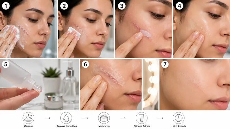 آماده سازی و پاکسازی تخصصی پوست پیش از گریم بخیه و جای زخم