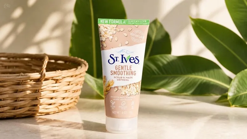 اسکراب و ماسک جو دوسر St. Ives، مناسب پوست خشک و زبر