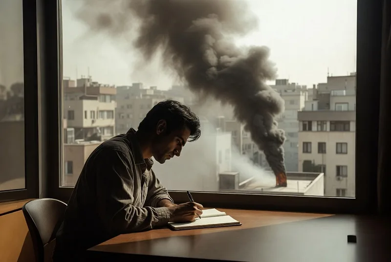 نوشتن (دفترچه شخصی یا داستان) در زمان جنگ