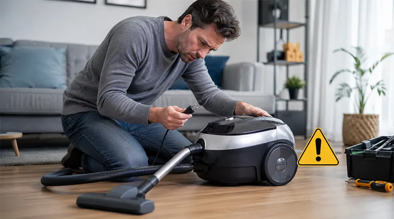 چرا جاروبرقی روشن نمیشه؟ دلایل و روش های حل مشکل